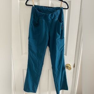Caribbean blue straight leg scrub pant